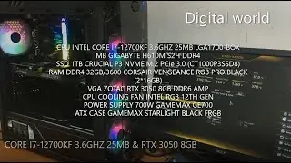 Assembly A PC  RTX 3050 i7-12700KF | GIGABYTE H610M S2H DDR4 | Gaming PC Build i7 12TH GEN RTX 3050