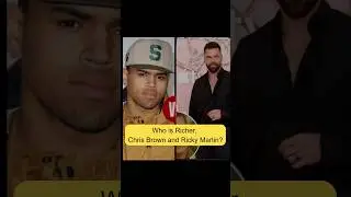 Compare net worth of Chris Brown and Ricky Martin!#celebrity #networth #networthcomparison