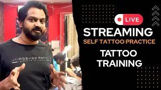 Students Self Tattoo Practice | Tattoo Training in Hyderabad #tattootraining #tattoopractice #tattoo