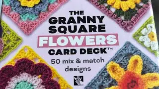 The granny square flowers card deck. Open with me