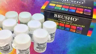 Painting With Powder! Brusho Powder Watercolor Review & Artworks