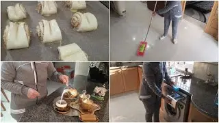 ربي يطيح بينا الناس الباهية 🫂 روتين يومي كلو نشاط وحيوية روسات كروسون 🥐  بوفريوة بنة 😋