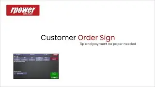 RPOWER On-Screen Signature, Tip & Info Capture | Seamless Guest Interaction