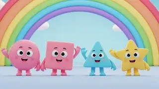 Funny Shapes Jump Song | Fun Shapes Rhyme for Kids | Nursery Rhymes & Songs for Children