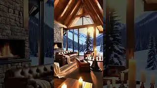 #MountainLodge #CozyInteriors #LuxuryCabin #WinterVibes #SnowyEscape #RusticLiving #natureandluxury