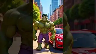 Hulk vs Car 😅#shorts #youtubeshorts #trending #hulk #viralvideo #ai #explore #facts #motivation