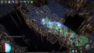 Path of Exile (POE) Cortex Synthesized Map Boss Killing, One Shot the boss.