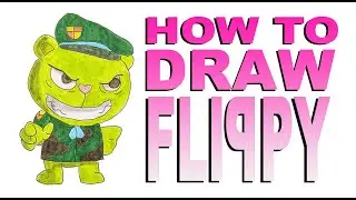 How to draw Fliqpy (Happy Tree Friends/FNF)
