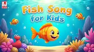 Fish Song for Kids | Learn Sea Animals with Music | AJ Studio Kids 2025 #fishing #cartoon #kidssong
