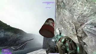 Garry's Mod) Explosive Barrel, Super Gravity Gun Jump