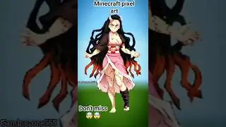 Nezuko Kamado Pixel Art Evolution 🌸🔥 | Demon Slayer in Minecraft#foryou #shorts #explore #trending