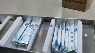Organic Goat Milk Powder Sticks Sorting + Counting + Box Cartoning Production Line #stickpackaging