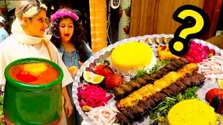 The most beautiful traditional restaurant in Iran| 1000 years old food in kashan|4k