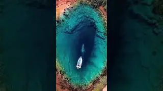 Cetina river source or the Eye of the Earth aerial view 💙