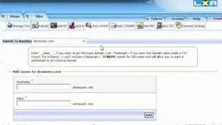 How to add a cname in LxAdmin - LXAdmin Tutorials