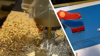 Manitou Teleskoplader Folge 6 - Zwischenschritte Endschalter und Motorhalter CNC gefr&auml;st- RC Umbau