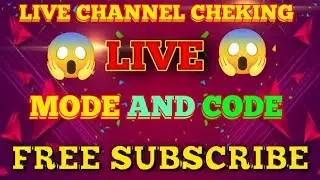👉 🔴 LIVE CHANNEL CHEKING AND 100 SUBSCRIBE FREE 📢