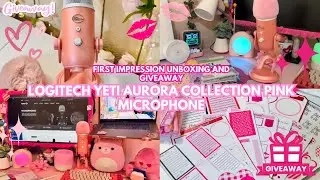Logitech Yeti Aurora Collection Pink Microphone Unboxing and Pink Winter Love Stationery Giveaway!