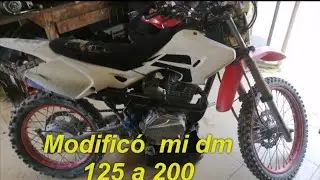 convierto mi dm 125 a 200 🔥🏁