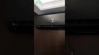 Installing Black Haier Indoor Unit on Wall 🥶 #ACInstallation #Haier #HVACTips #airconditioner  #ac