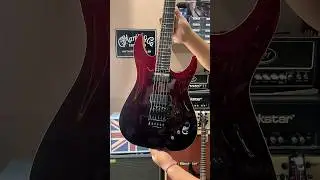 Schecter C-1 FR S SLS Elite in Blood Burst : killer Neck Thru with sustainiac and Floyd Rose!!