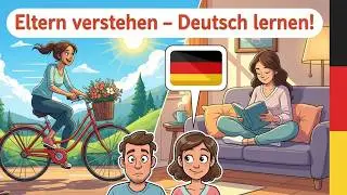 Deutsch h&ouml;ren: Gespr&auml;ch &uuml;ber Eltern & Alltag - Deutsch nat&uuml;rlich lernen