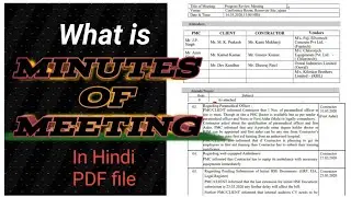 Minutes of meeting, minutes of meeting examples pdf