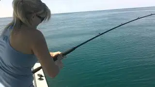 Jenna catching huge red snapper.mov