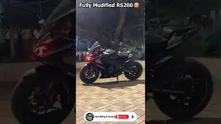 FULLY MODIFIED RS 200 😍| RATE THIS VIEW 🔥| #shorts #youtubeshorts #rs200