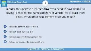 Requirements to Supervise a Learner Driver in the UK | UK Driving Theory Test