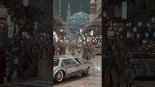 Mind-Bending Cyberpunk: A Futuristic Car Soars Through a Cityscape! 🌃🚗