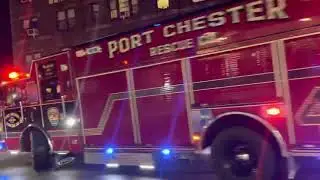 Port Chester Fire Rescue 40 Returning to Headquarters From a ConEd Gas Alarm