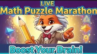 &ldquo;LIVE Math Puzzles & Brain Games 🔴 | Try to Solve Before I Do!&rdquo;