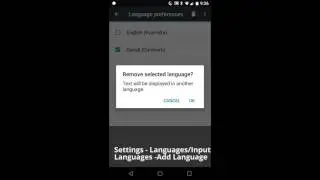 Adding and removing Languages to an Android Phone