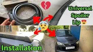 Universal Carbon Fibre Spoiler Install For Alto k10/Any car😍💪Only 700 Rs