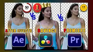 Who is King🔥! Remove Background II After Effects VS 🔥DaVinci Resolve🔥 & Premiere Pro !