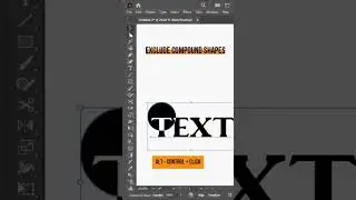 exclude compound shapes in adobe illustrator #adobeillustrator #shorts #viral #illustrator