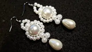 Hermosos y Sencillos Aros de Perlas...Clase #77!!!
