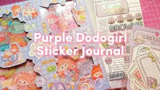 Purple Journal Sticker Dodogirl 💜✨🪻 Asmr Sticker Journal 🌈💐