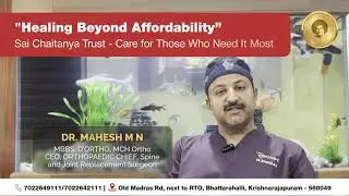 Healing Beyond Affordability | Sai Chaitanya Trust by Dr. Mahesh | SOMH Orthopedic Hospital