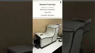 Used Mail Room Equipment Machine | Neopost-Francotyp for SALE @Machinedalal