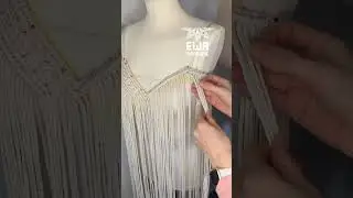 MACRAME CORSET TOP | BRIDAL TOP  🤍🤍🤍 behind the scenes  | square knots | #macram&egrave; #corsettop #shorts