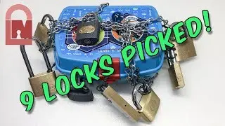 (577) 9 Lock Treasure Chest Challenge