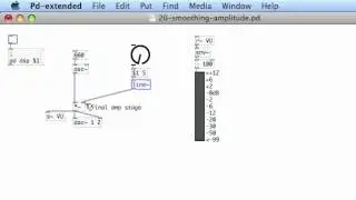 PURE DATA: 20 Smoothing Amplitude