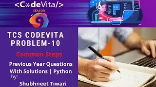 TCS Codevita Problem 10 | Common Steps | Codevita Previous Year Questions With Solutions