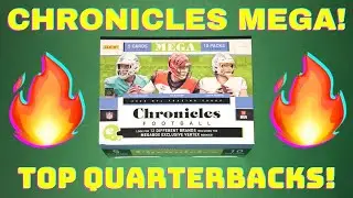 TONS OF TOP QBs! 2020 Panini Chronicles Football Mega Box! New Retail Sports Cards Pack Box Opening!