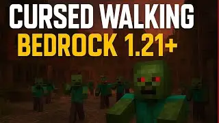 CURSED WALKING BEDROCK 1.21+ 💀 O MELHOR ADDON DE APOCALIPSE ZUMBI do Minecraft!