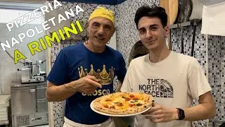 Una TRADIZIONALE PIZZERIA NAPOLETANA a RIMINI! Mi ha pure fatto fare una pizza  (Pizza Italia)