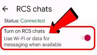 Turn ON-OFF RCS Messaging on Android  RCS Chat Settings (2025 Updated Way)