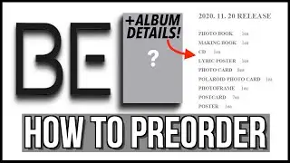 BTS 'BE' - HOW TO PREORDER + NEW ALBUM DETAILS!
